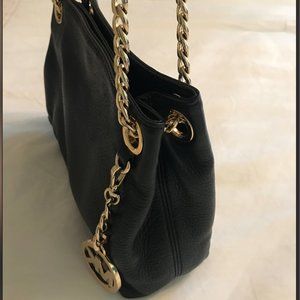 Michael Kors Black Leather Bag